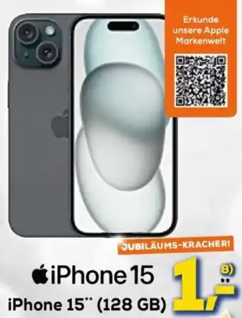 Euronics XXL iPhone 15 (128 GB) Angebot