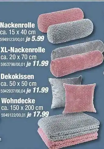 Poco Nackenrolle, XL-nackenrolle, Dekokissen Oder Wohndecke Angebot