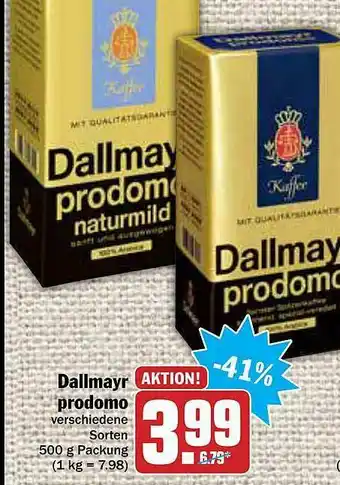 AEZ Dallmayr Prodomo Angebot