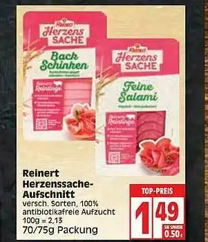 Edeka Reinert Herzenssache-aufschnitt Angebot