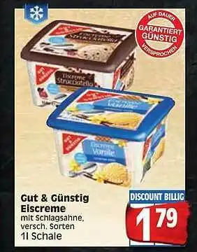 Edeka Gut & Günstig Eiscreme Angebot