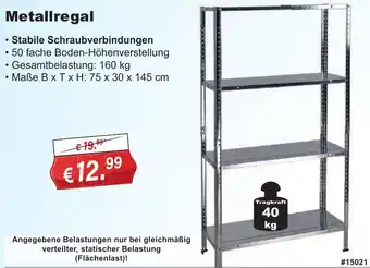 Stabilo Fachmarkt Metallregal Angebot