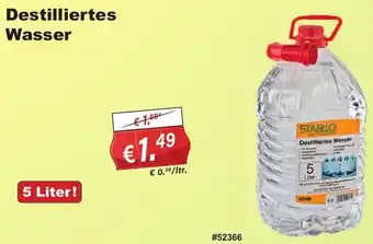 Stabilo Fachmarkt Destilliertes Wasser 5 Liter Angebot