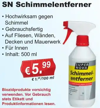 Stabilo Fachmarkt SN Schimmelentferner Angebot