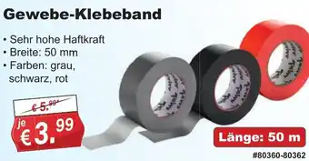 Stabilo Fachmarkt Gewebe-Klebeband Angebot