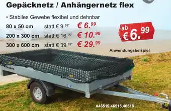 Stabilo Fachmarkt Gepäcknetz / Anhängernetz flex Angebot