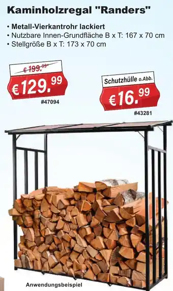 Stabilo Fachmarkt Kaminholzregal "Randers" Angebot