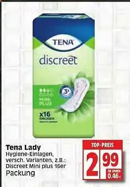 Edeka Tena Lady Angebot