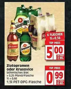 Edeka Zlatopramen Oder Krusovice Angebot