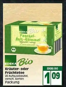 Edeka Edeka Bio Kräuter- Oder Früchtetee Angebot