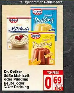 Elli Markt Dr Oetker Süße Mahlzeit Oder Pudding Angebot