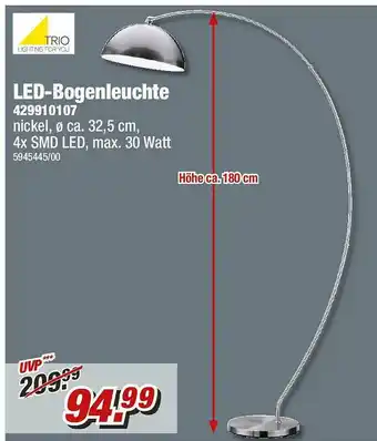 Poco Trio Led-bogenleuchte Angebot