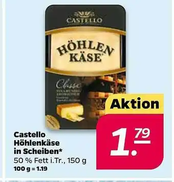 NETTO Castello Höhlenkäse in Scheiben Angebot