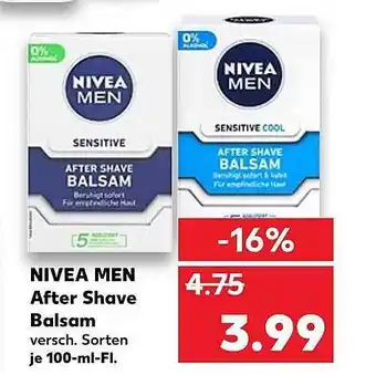 Kaufland Nivea Men After Shave Balsam 100ml Angebot