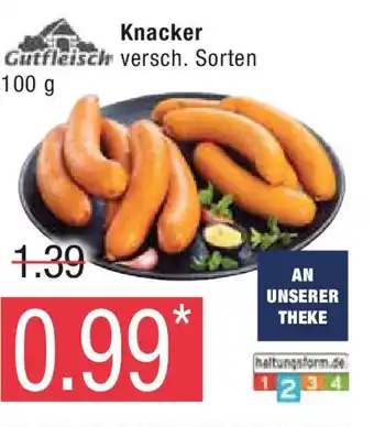 Marktkauf Knacker Gutfleisch 100 g Angebot