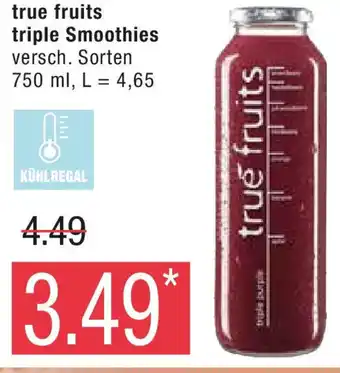 Marktkauf true fruits triple Smoothies 750 ml Angebot