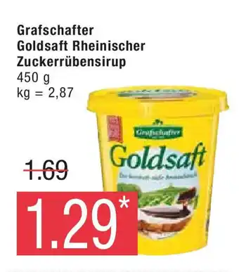 Marktkauf Grafschafter Goldsaft Rheinischer Zuckerrübensirup 450 g Angebot