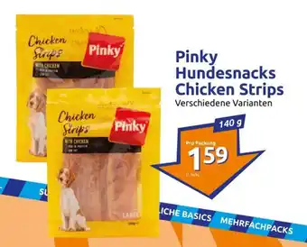 Action Pinky Hundesnacks Chicken Strips 140g Angebot