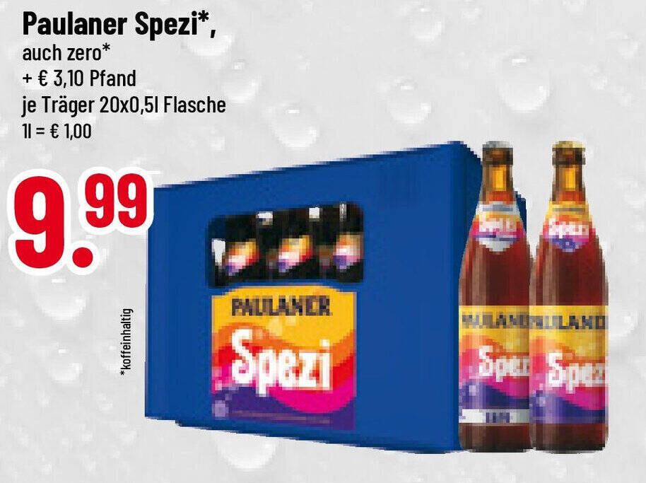 Paulaner Spezi 20*500ml Angebot bei trinkgut