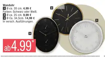 Marktkauf Wanduhr Angebot