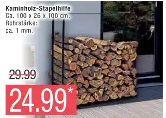 Marktkauf Kaminholz-Stapelhilfe Ca. 100 x 26 x 100 cm. Angebot