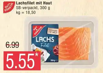 Marktkauf Lachsfilet mit Haut 300 g Angebot