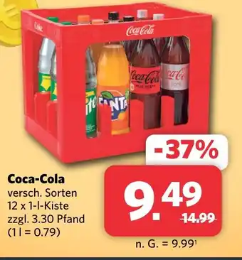 Combi Coca-Cola 12 x 1-l-Kiste Angebot