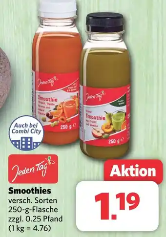 Combi Smoothies 250-g-Flasche Angebot