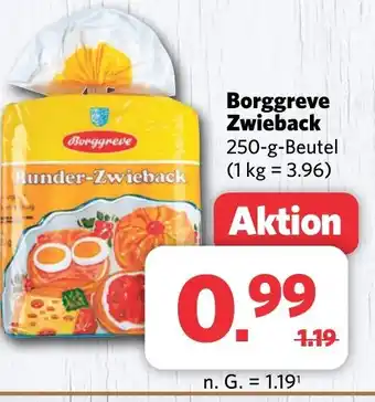 Combi Borggreve Zwieback 250-g-Beutel Angebot