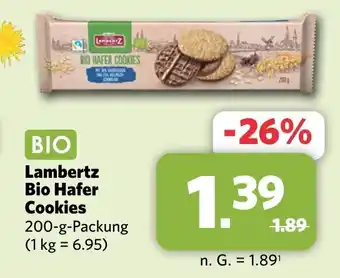 Combi BIO Lambertz Bio Hafer Cookies 200-g-Packung Angebot