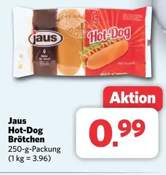 Combi Jaus Hot-Dog Brötchen 250-g-Packung Angebot