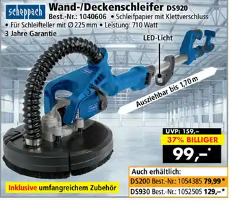 Norma24 Scheppach Wand/Deckenschleifer DS920 Angebot