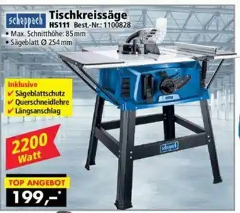 Norma Scheppach Tischkreissäge HS111 Angebot