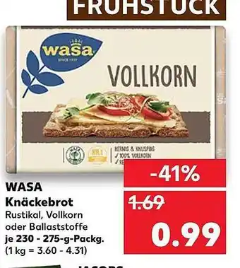 Kaufland Wasa Knäckebrot 230-275g Angebot