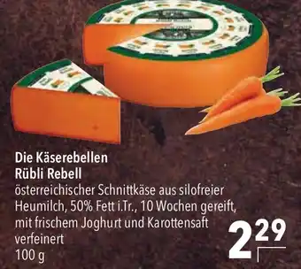 CITTI Markt Die Käserebellen Rübli Rebell 100g Angebot