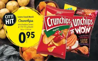 CITTI Markt Lorenz Snack World Crunchips 110-175g Beutel Angebot