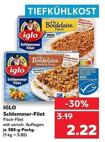 Kaufland Iglo Schlemmer-filet 380g Angebot