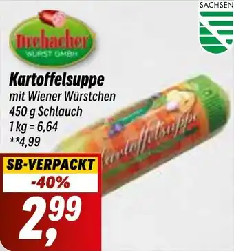 Simmel Drebacher Kartoffelsuppe 450 g Schlauch Angebot