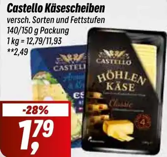 Simmel Castello Käsescheiben 140/150 g Packung Angebot