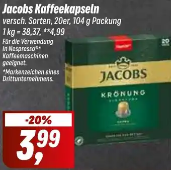 Simmel Jacobs Kaffeekapseln 104 g Packung Angebot