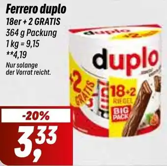 Simmel Ferrero duplo 364 g Packung Angebot