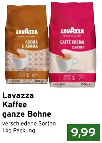 CAP Markt Lavazza Kaffee ganze Bohne 1 kg Packung Angebot