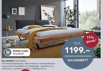 Möbel Buss BALKENBETT Angebot