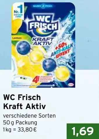 CAP Markt WC Frisch Kraft Aktiv 50 g Packung Angebot