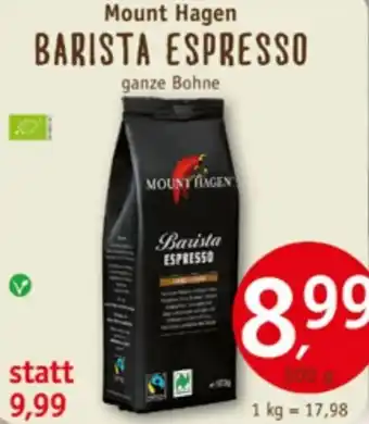 Erdkorn Biomarkt Mount Hagen BARISTA ESPRESSO 500 g Angebot