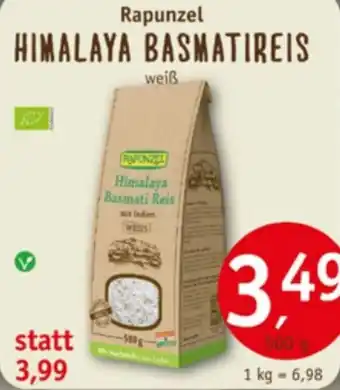 Erdkorn Biomarkt Rapunzel HIMALAYA BASMATIREIS 500 g Angebot