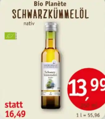 Erdkorn Biomarkt Bio Planète SCHWARZKÜMMELÖL 250 ml Angebot