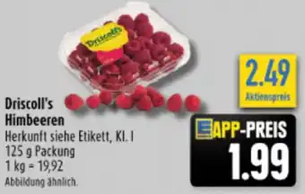 diska Driscoll's Himbeeren 125 g Packung Angebot