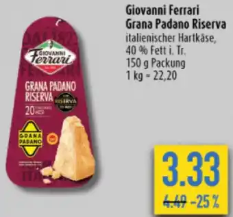 diska Giovanni Ferrari Grana Padano Riserva 150 g Packung Angebot