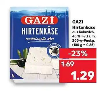 Kaufland Gazi Hirtenkäse 200g Angebot